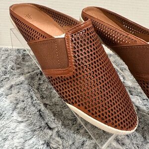 🎁FRYE MELANI LAMB LEATHER BROWN MULE SLIDE NEW IN BOX!🤠🎁 SZ 9